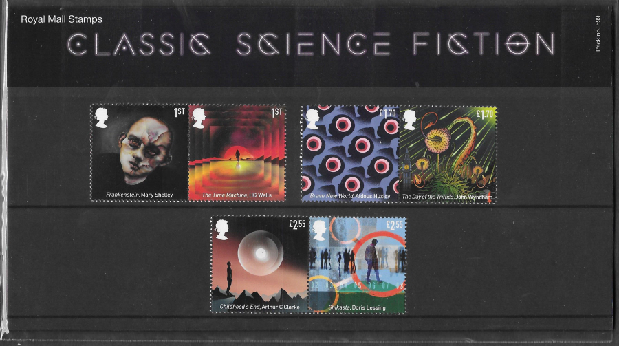 (image for) 2021 Classic Science Fiction Royal Mail Presentation Pack 599